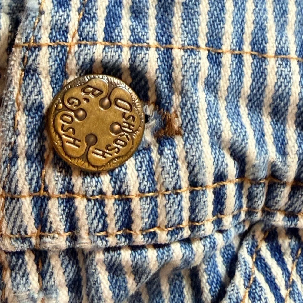 Vintage OshKosh B’gosh Railroad Hickory Stripe Overalls | 12–18M